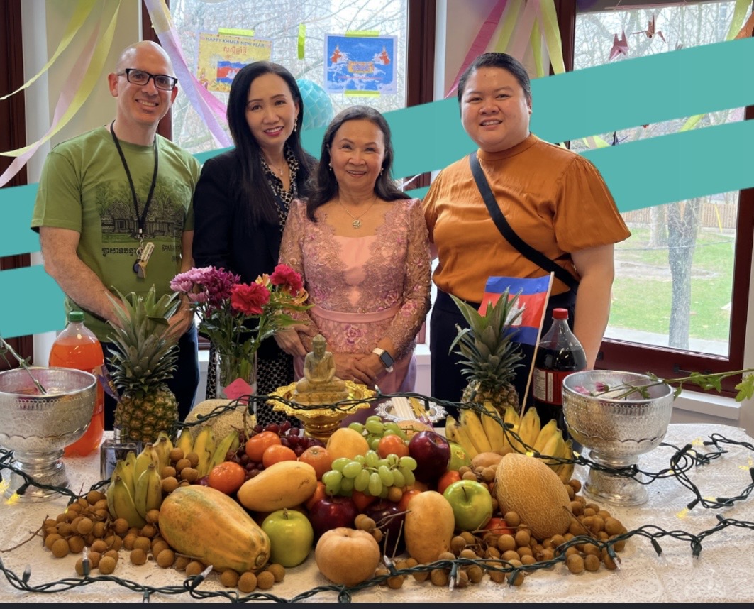 Community members celebrating a cultural new year gathering together